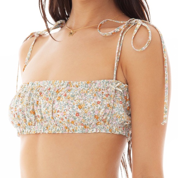 ARE YOU AM I NAI BANDEAU TOP & HOTPANT FLORAL - Picture 3 of 9